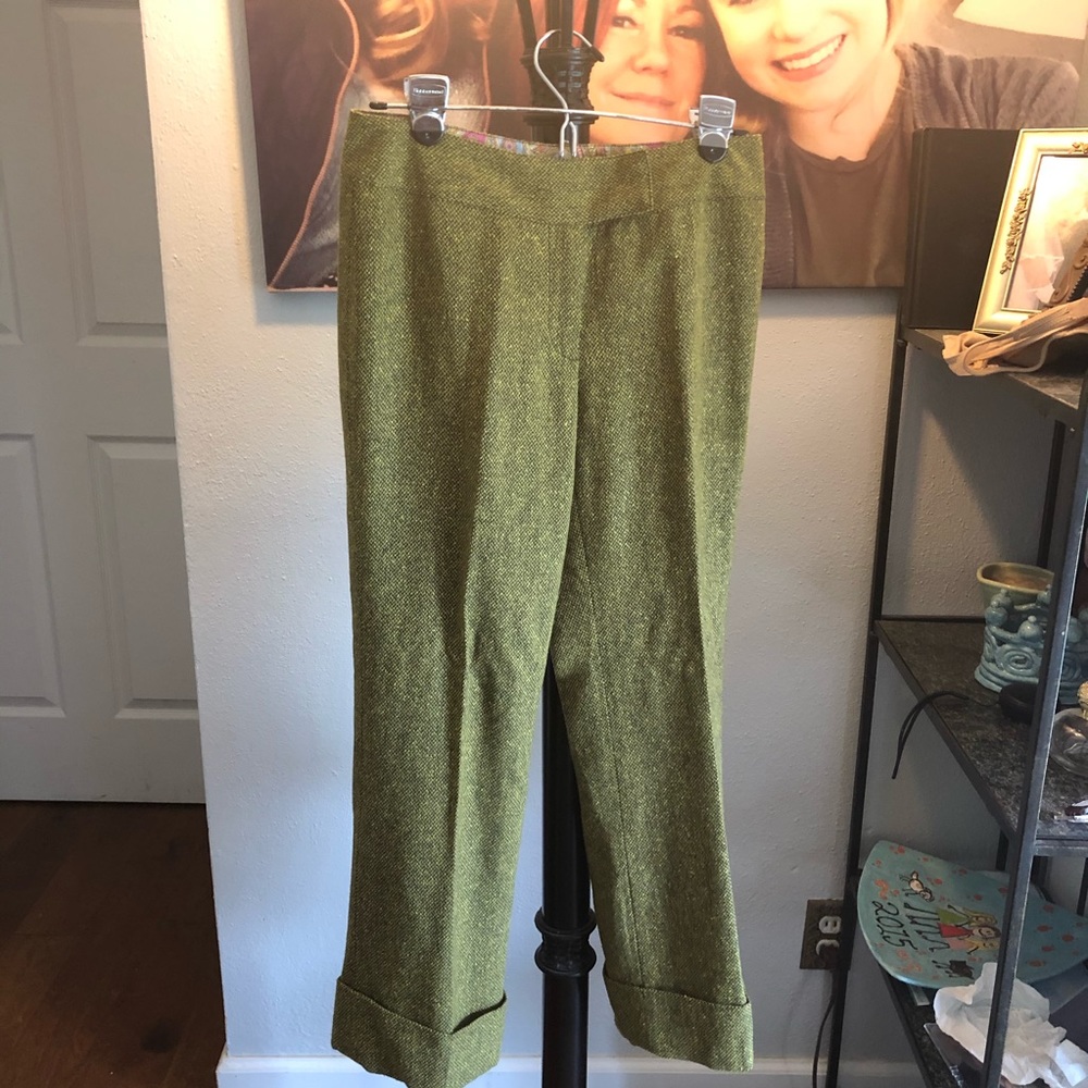 Beautiful green tweed slacks